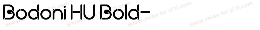 Bodoni HU Bold字体转换